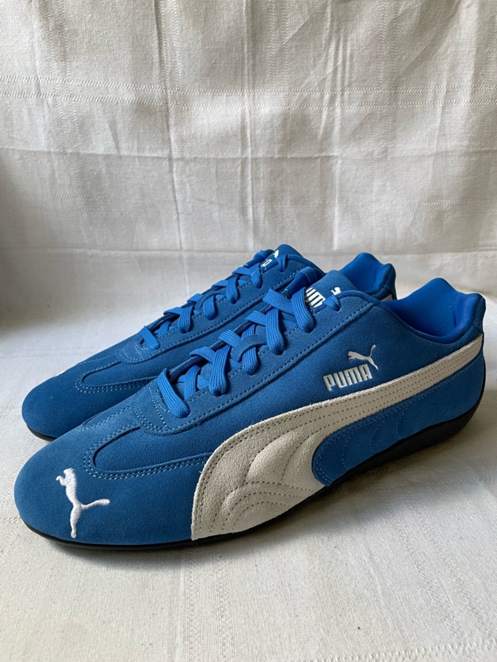 Puma Speedcat OG Team Royal Blue White Sneakers Men's Size 12 398846-18